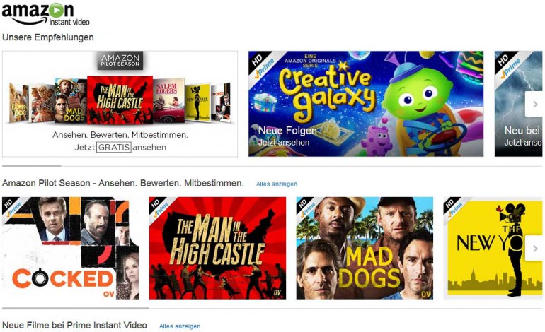 Amazon Prime Instant Video: Top 10 Serien Empfehlungen