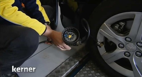 Sprit sparen durch den richtigen Luftdruck im Reifen - Bildquelle: YouTube Video