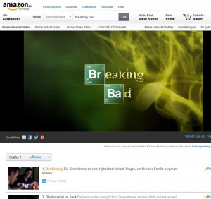 Breaking Bad auf Amazon Prime Instant Video - Alle 6 Staffeln anschauen - Bildquelle: amazon.de