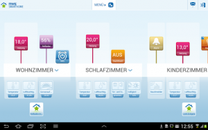 RWE SmartHome App zur Steuerung von Geräten