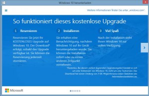 Microsoft informiert Nutzer über das kostenlose Upgrade auf Windows 10 - Bildquelle: Microsoft