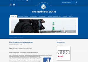 Website der Warnemünder Woche - Bildquelle: www.warnemuender-woche.com